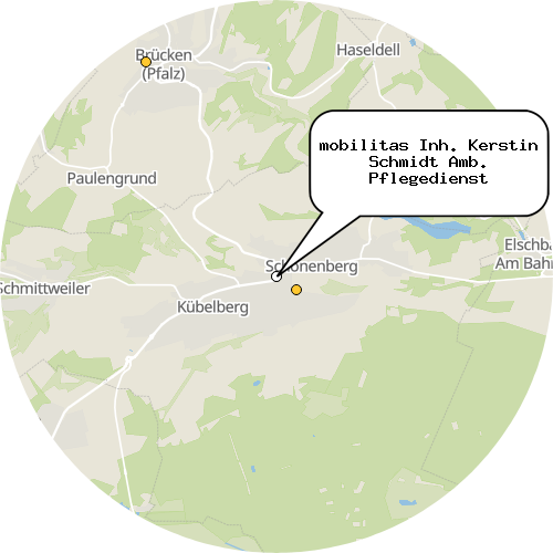 Kartenausschnitt für die Firma mobilitas Inh. Kerstin Schmidt Amb. Pflegedienst