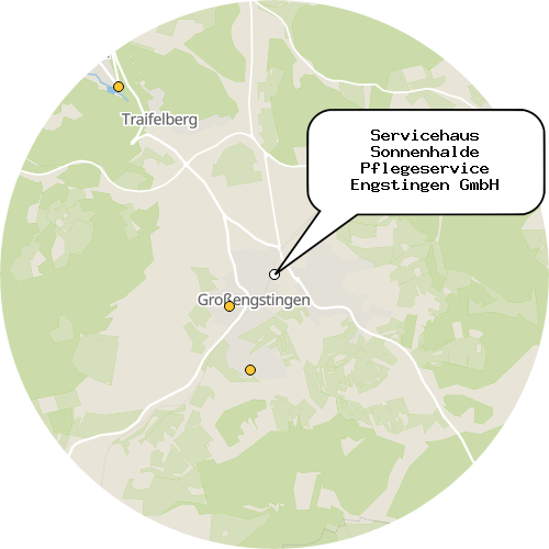 Kartenausschnitt für die Firma Servicehaus Sonnenhalde Pflegeservice Engstingen GmbH