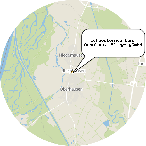 Kartenausschnitt für die Firma Schwesternverband Ambulante Pflege gGmbH