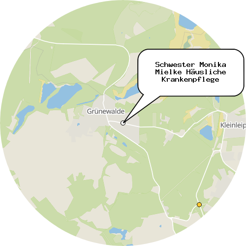 Kartenausschnitt für die Firma Schwester Monika Mielke Häusliche Krankenpflege