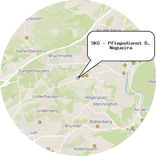 Kartenausschnitt für die Firma SKG - Pflegedienst D. Nogueira