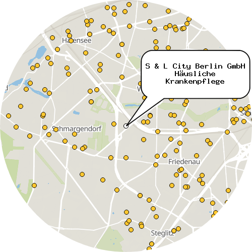 Kartenausschnitt für die Firma S & L City Berlin GmbH Häusliche Krankenpflege