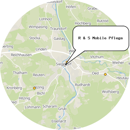 Kartenausschnitt für die Firma R & S Mobile Pflege