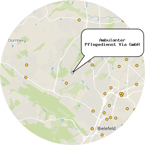 Kartenausschnitt für die Firma Ambulanter Pflegedienst Via GmbH