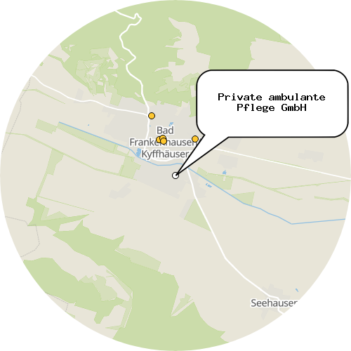 Kartenausschnitt für die Firma Private ambulante Pflege GmbH