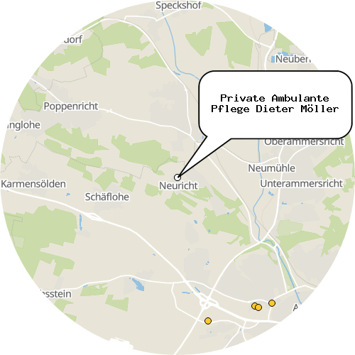 Kartenausschnitt für die Firma Private Ambulante Pflege Dieter Möller