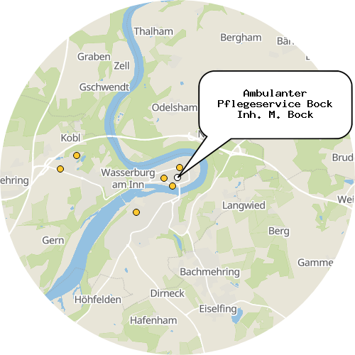 Kartenausschnitt für die Firma Ambulanter Pflegeservice Bock Inh. M. Bock