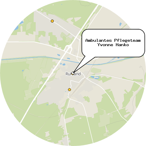 Kartenausschnitt für die Firma Ambulantes Pflegeteam Yvonne Hanko