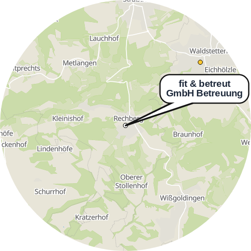 Kartenausschnitt für die Firma fit   & betreut GmbH   Betreuung