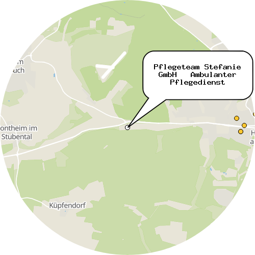 Kartenausschnitt für die Firma Pflegeteam Stefanie GmbH   Ambulanter Pflegedienst