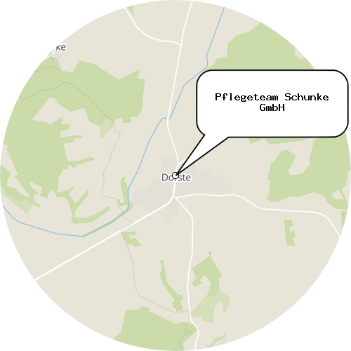 Kartenausschnitt für die Firma Pflegeteam Schunke GmbH