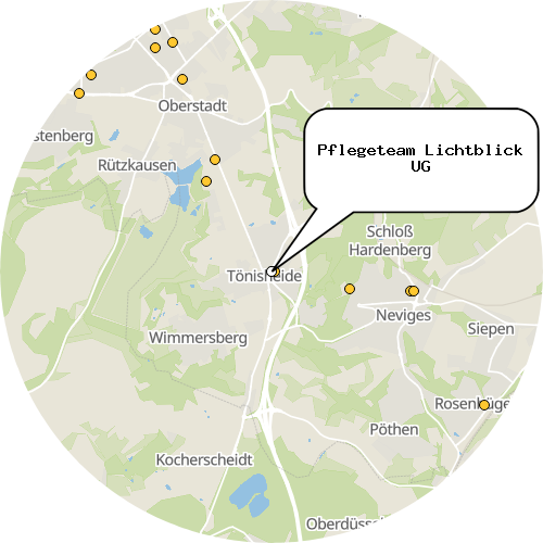 Kartenausschnitt für die Firma Pflegeteam Lichtblick UG