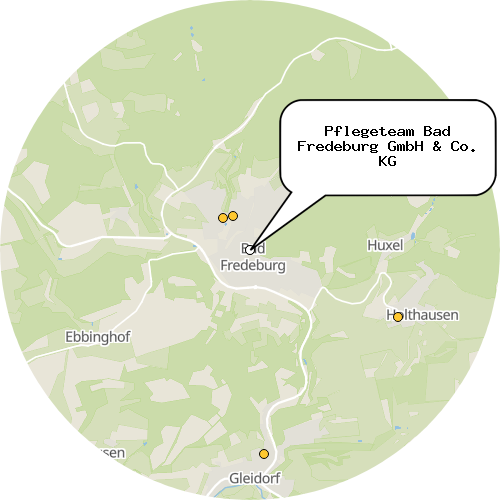 Kartenausschnitt für die Firma Pflegeteam Bad Fredeburg GmbH & Co. KG