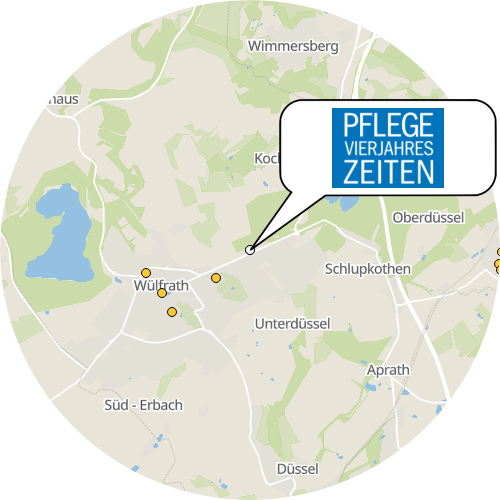 Kartenausschnitt für die Firma Pflegeservice Vierjahreszeiten GmbH