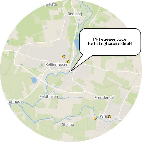 Kartenausschnitt für die Firma Pflegeservice Kellinghusen GmbH