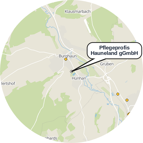 Kartenausschnitt für die Firma Pflegeprofis Hauneland gGmbH