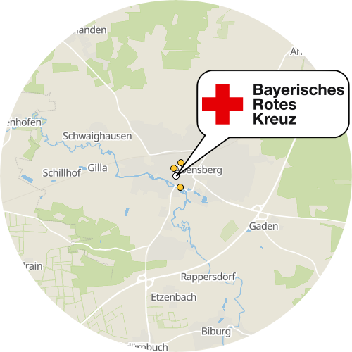 Kartenausschnitt für die Firma BRK - Ambulante Pflege des  Kreisverband Kelheim