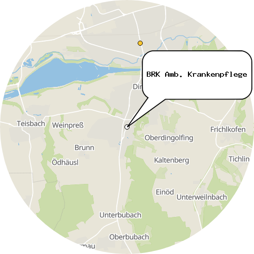 Kartenausschnitt für die Firma BRK Amb. Krankenpflege