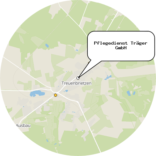 Kartenausschnitt für die Firma Pflegedienst Träger GmbH