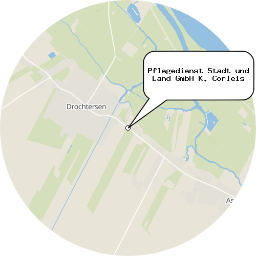 Kartenausschnitt für die Firma Pflegedienst Stadt und Land GmbH K. Corleis