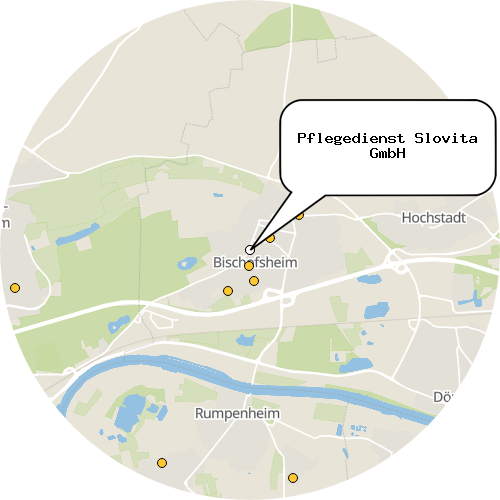 Kartenausschnitt für die Firma Pflegedienst Slovita GmbH