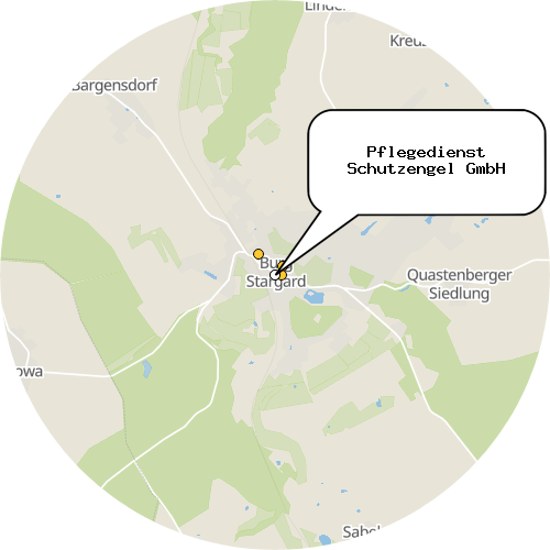 Kartenausschnitt für die Firma Pflegedienst Schutzengel GmbH