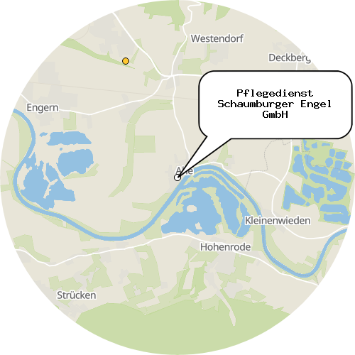 Kartenausschnitt für die Firma Pflegedienst Schaumburger Engel GmbH