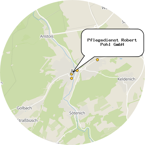 Kartenausschnitt für die Firma Pflegedienst Robert Pohl GmbH