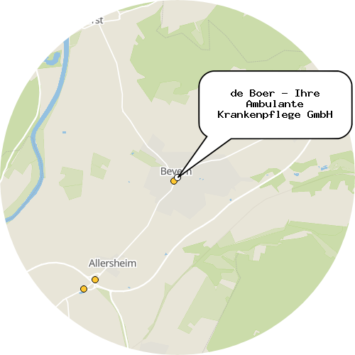 Kartenausschnitt für die Firma de Boer - Ihre Ambulante Krankenpflege GmbH