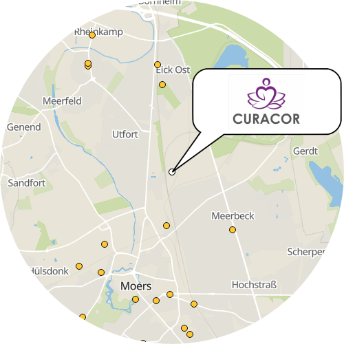 Kartenausschnitt für die Firma Curacor GmbH