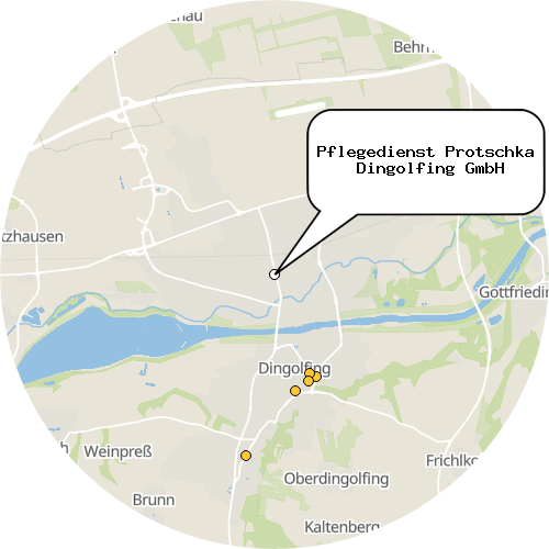 Kartenausschnitt für die Firma Pflegedienst Protschka  Dingolfing GmbH