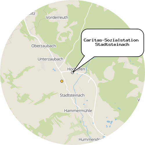 Kartenausschnitt für die Firma Caritas-Sozialstation  Stadtsteinach