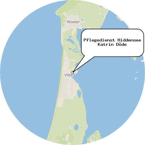 Kartenausschnitt für die Firma Pflegedienst Hiddensee Katrin Döde