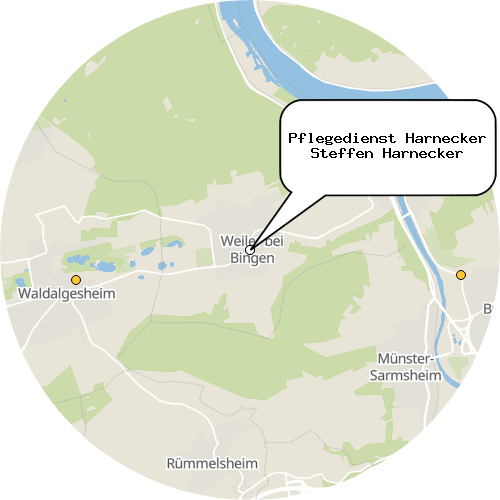 Kartenausschnitt für die Firma Pflegedienst Harnecker Steffen Harnecker