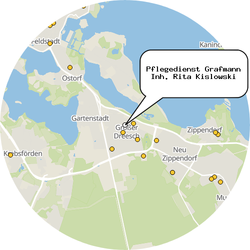 Kartenausschnitt für die Firma Pflegedienst Grafmann Inh. Rita Kislowski