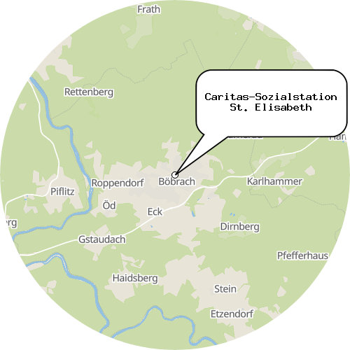Kartenausschnitt für die Firma Caritas-Sozialstation St. Elisabeth
