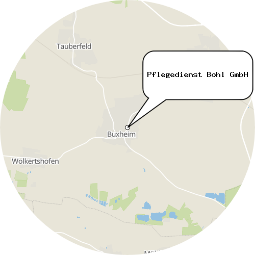 Kartenausschnitt für die Firma Pflegedienst Bohl GmbH