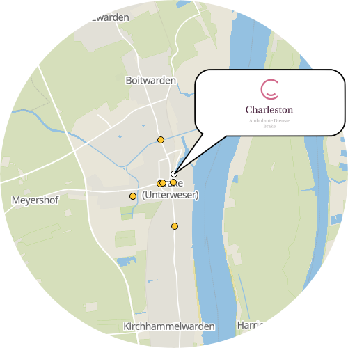 Kartenausschnitt für die Firma Charleston- Ambulante Dienste GmbH