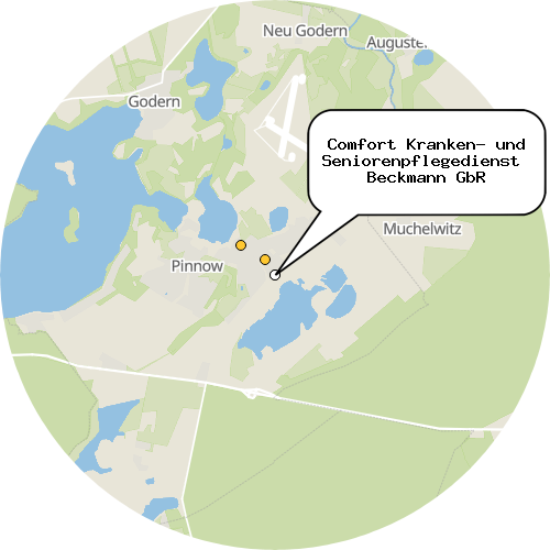 Kartenausschnitt für die Firma Comfort Kranken- und Seniorenpflegedienst  Beckmann GbR