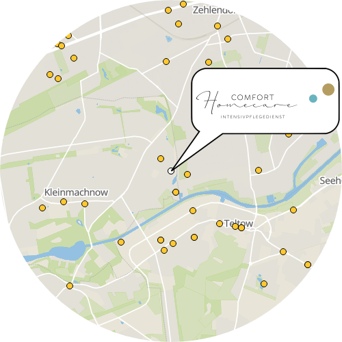 Kartenausschnitt für die Firma Comfort Homecare GmbH Brandenburg