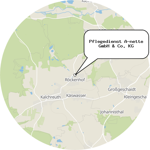 Kartenausschnitt für die Firma Pflegedienst A-nette GmbH & Co. KG