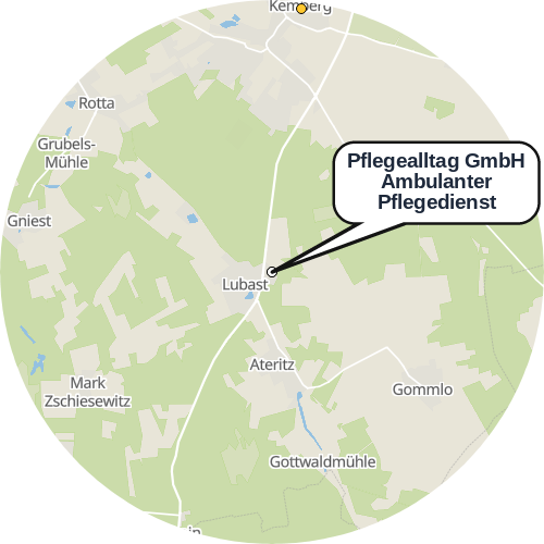 Kartenausschnitt für die Firma Pflegealltag GmbH Ambulanter Pflegedienst