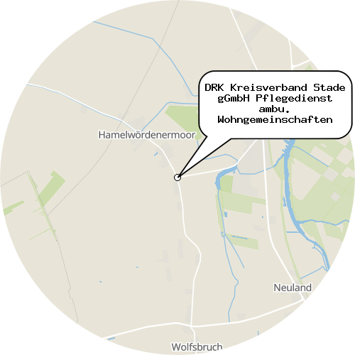 Kartenausschnitt für die Firma DRK Kreisverband Stade gGmbH Pflegedienst ambu. Wohngemeinschaften