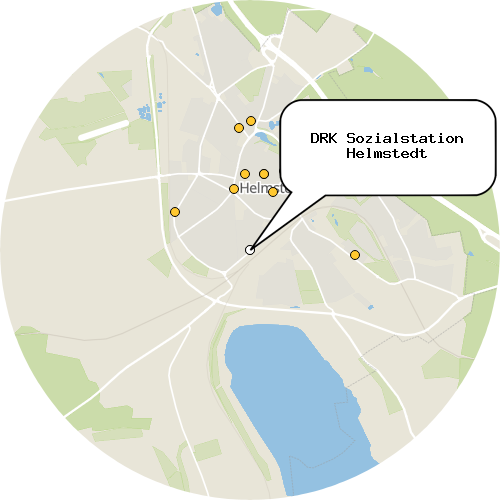 Kartenausschnitt für die Firma DRK Sozialstation Helmstedt