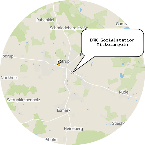 Kartenausschnitt für die Firma DRK Sozialstation Mittelangeln