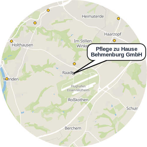 Kartenausschnitt für die Firma Pflege zu Hause Behmenburg GmbH