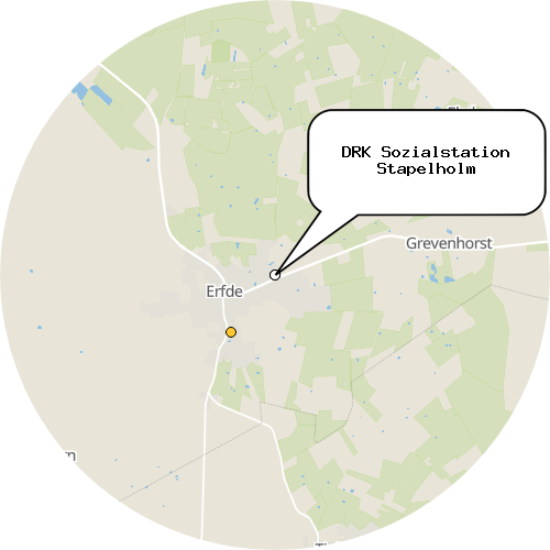 Kartenausschnitt für die Firma DRK Sozialstation Stapelholm