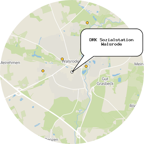 Kartenausschnitt für die Firma DRK Sozialstation Walsrode