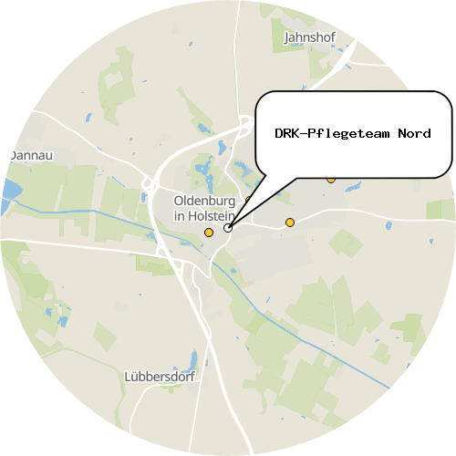 Kartenausschnitt für die Firma DRK-Pflegeteam Nord