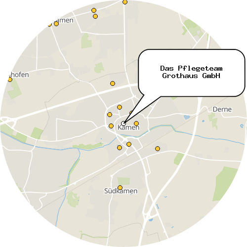Kartenausschnitt für die Firma Das Pflegeteam Grothaus GmbH